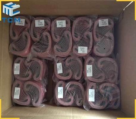 60# 80# Abrasive Sanding Belts For Metal Steel Tank Automatic Polishing Machine
