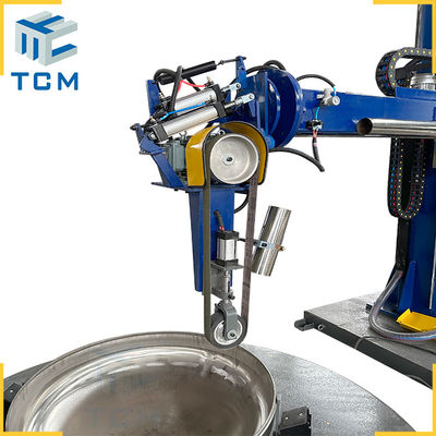 Semi-automatic Dished End Polishing Machine 3500x1600x3050mm 2500 kg with 8-12m2 per Hour Efficiency