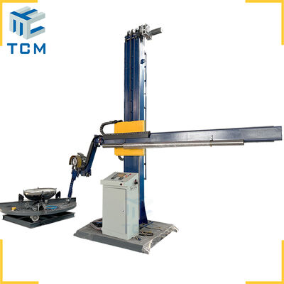 Steel dished head cone hopper surface PLC full automatic polishing machine