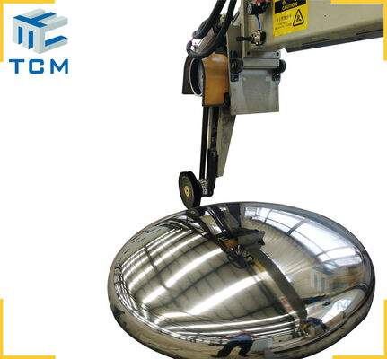Automation of Polishing Machine for Dish Ends inner outer surface grinding buffing from Trancar Industries China